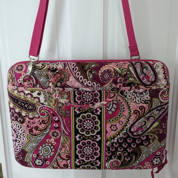 EUC Laptop Case by Vera Bradley in "Very Berry Paisley" Print - Picture 2 of 10